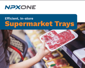 NPXONE efficient supermarket trays.